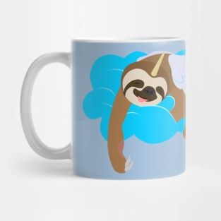 Slothicorn sleeping on a cloud Mug